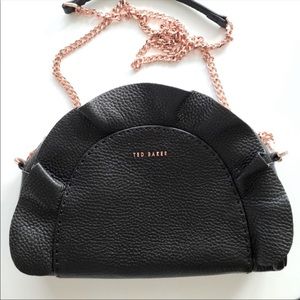 Ted Baker | Black scalloped crossbody bag